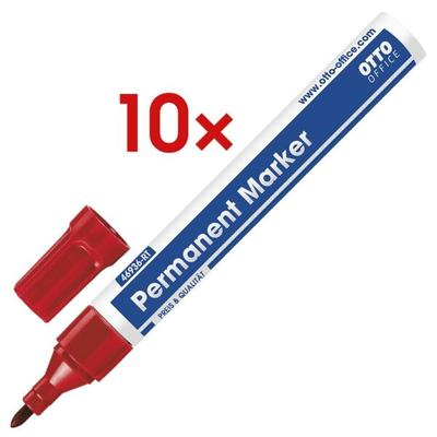 OTTO Office 10x Permanent-Marker rot Image