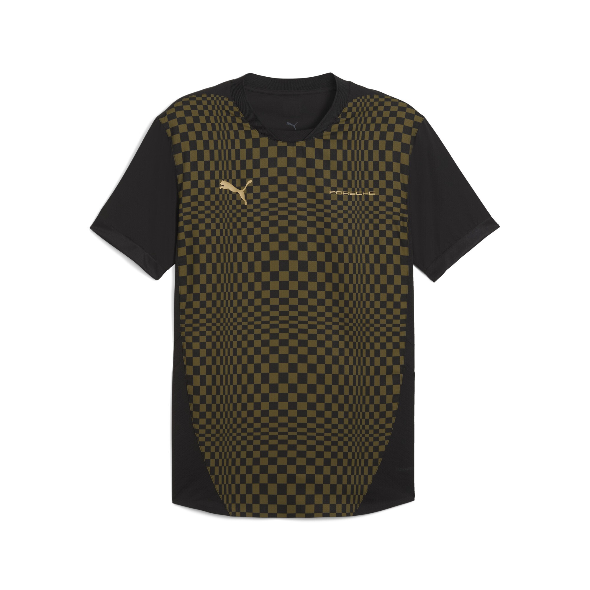 Trainingsshirt PUMA "Porsche Legacy 911 Spirit 70 Fußballtrikot Herren", Herren, Gr. 3XL, grün (olive drab grün), Obermaterial: 100% Polyester; Rückenteil: 100% Polyester; Ärmelbund: 100% Polyester; Einsatz: 100% Polyester, kariert, slim fit,... Image