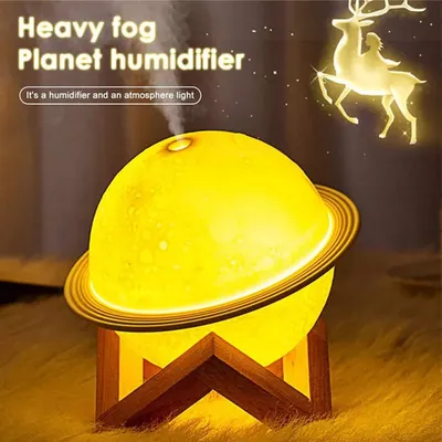 3D Moon Air Humidifier 200Ml Electric Aroma Diffuser Ultrasonic Mini Air Humidifier Usb Fogger Mist