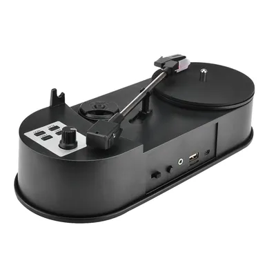 Radio 33/45 PRM LP Turntable to MP3 Converter Vinyl to MP3 Converter Turntable with 5V DC Adapter