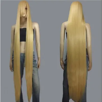 WIG 60 inch Hi_Temp Series Beige Blonde Extra Long Cosplay DNA Wigs