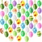 Easter Egg Hanging Decorations,Used for Holiday Decoration,Party, Home Decoration,Wedding