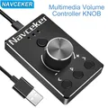 Manopola di controllo del volume USB Altoparlante del computer PC Controller del volume audio Controller multimediale a 2 modalità con cavo USB per sistema operativo Win/Mac