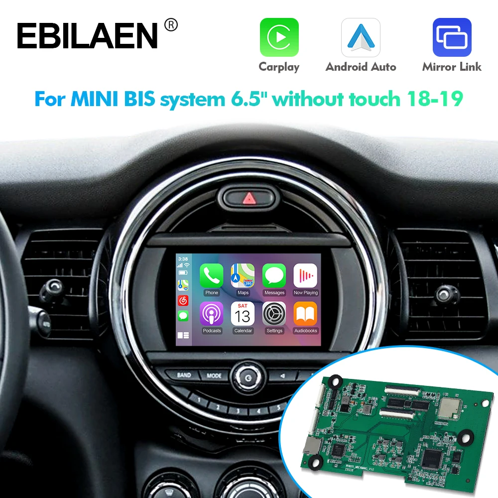 EBILAEN-Boîtier Carplay sans fil pour MINI Cooper, mise à niveau du système, Android Auto AirPlay, Mini Cooper F55 F56 F54 F57 F60, Countryman Hardtop John BIS