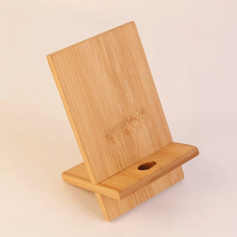Support de téléphone portable en bois, support de smartphone mobile, support de tablette pour iPhone, support de téléphone portable de bureau