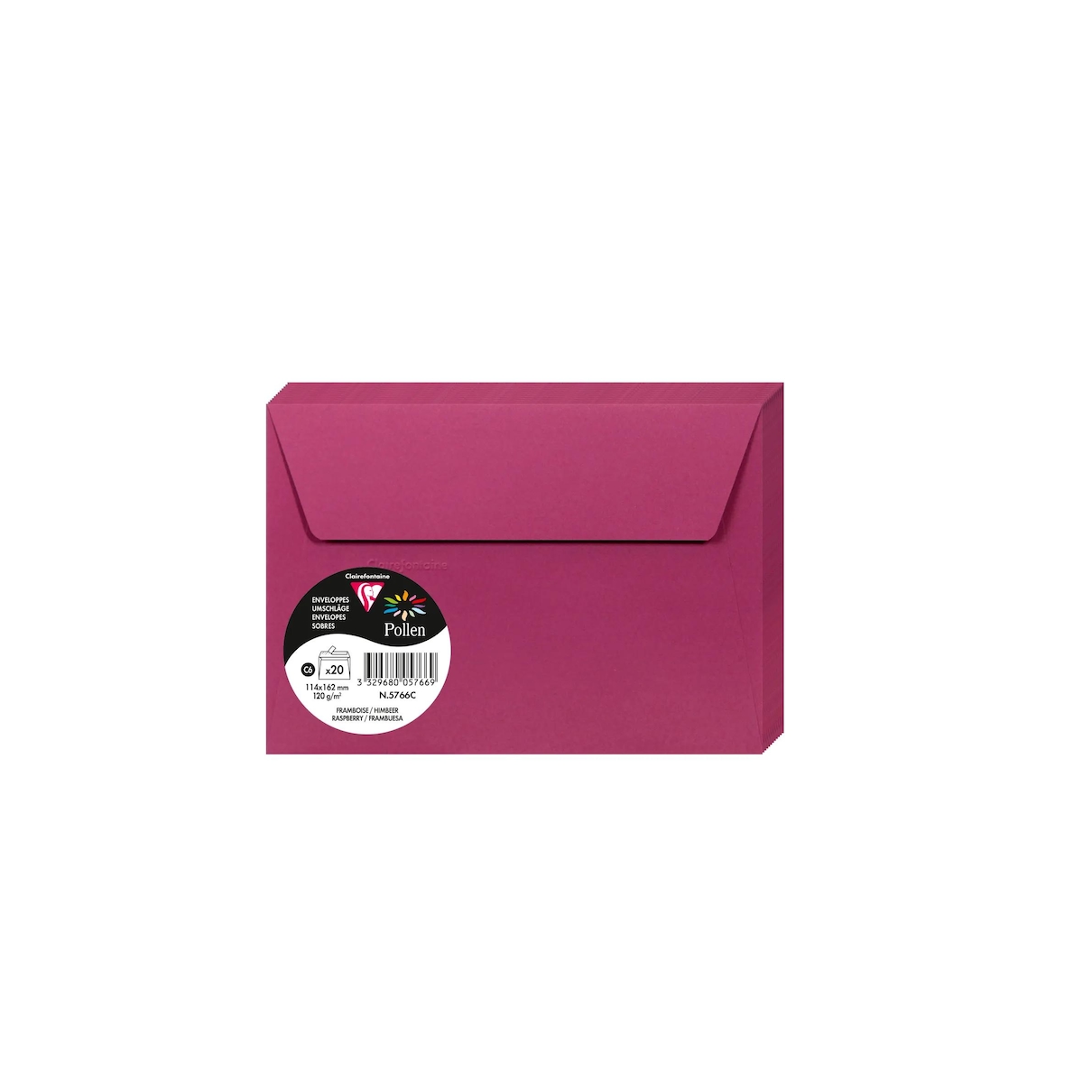 Pollen 200x Pollen, Umschlag C6, 120g - Himbeer 5766C Image