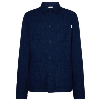 KnowledgeCotton Apparel - Loose Fit Dobby Overshirt - Hemd Gr XL blau Image