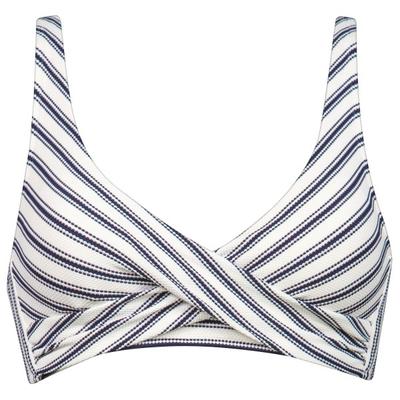 Watercult - Women's Seaside Splash Cross-Over Bikini Top - Bikini-Top Gr 40 - Cup: D grau/weiß Image