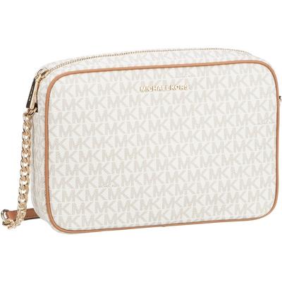 Michael Kors - Umhängetasche Jet Set Large EW Crossbody Lux MK Signature Umhängetaschen 1 ct Weiss Damen Image