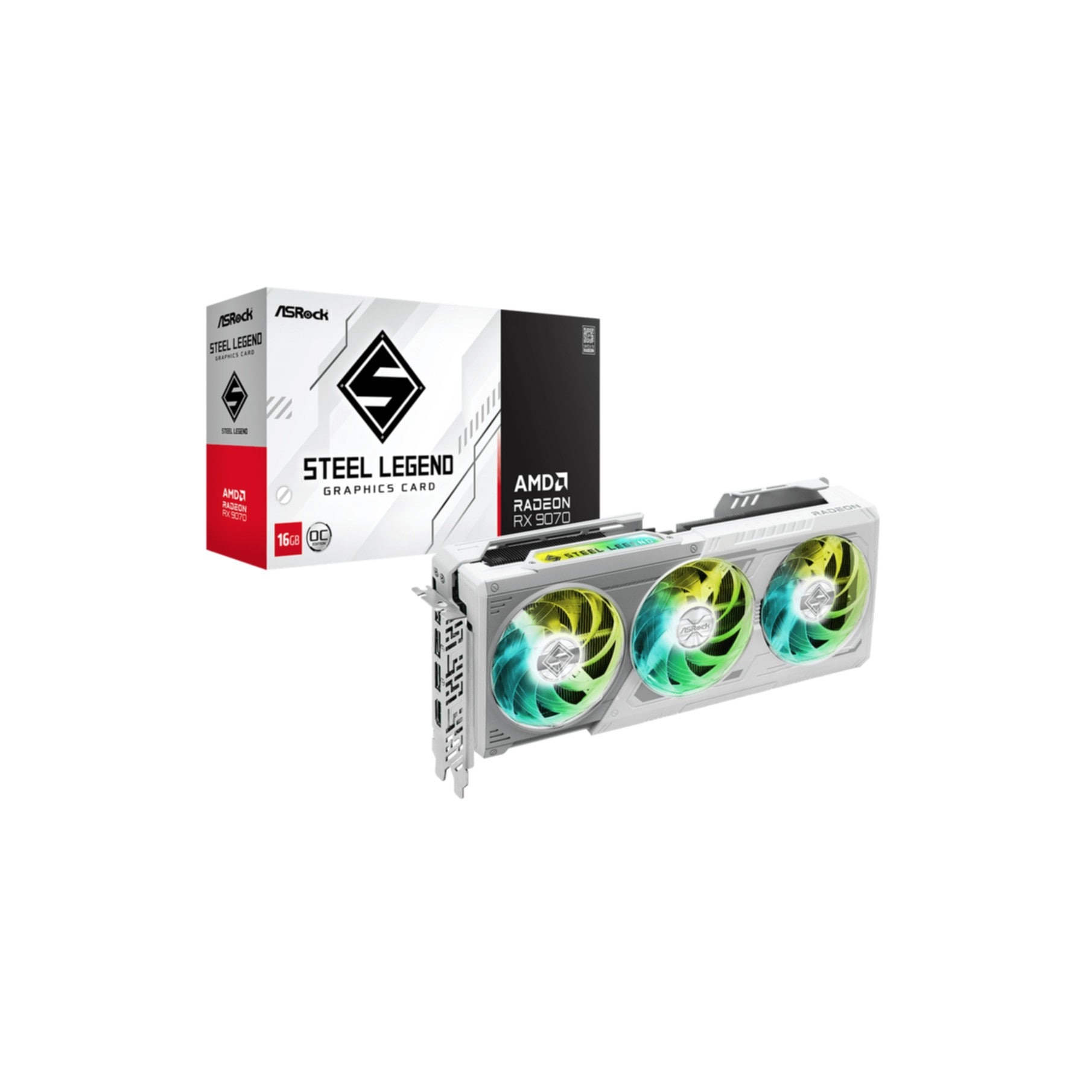 ASROCK Grafikkarte "Radeon RX 9070 OC", schwarz, Grafikkarten Image