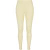 Leggings URBAN CLASSICS "Urban Classics Damen Ladies Tech Mesh Leggings", Damen, Gr. L, US-Größen, gelb (softgelb), 80% Polyamid, 20% Elasthan, unifarben, slim fit, Hosen