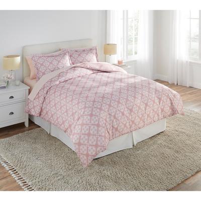 Medallion Duvet Cover by BrylaneHome in Dusty Blush (Size TWIN)