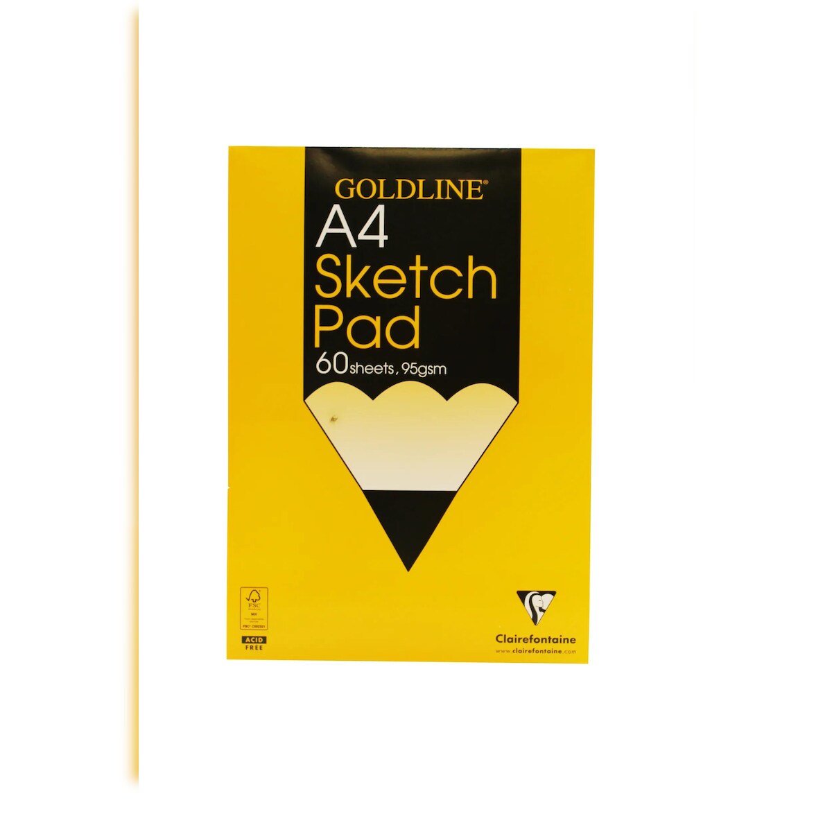 Clairefontaine 4x Goldline, Skizzenblock geleimt, 60 Blatt A3 95g - GGSPA4Z Image