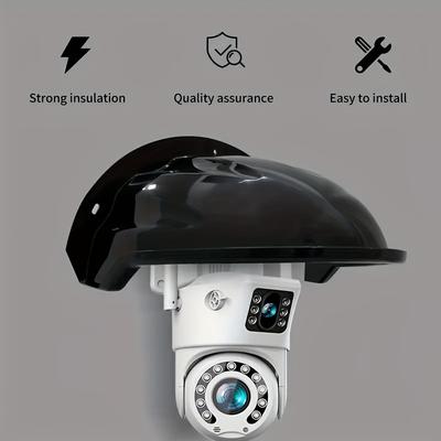 TEMU Outdoor Security Camera Cover - Waterproof, Shade For , In (camera Not Included) Image