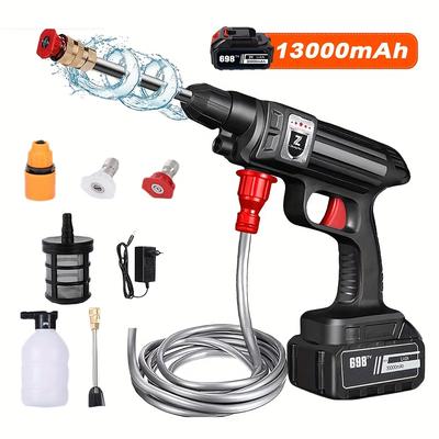 TEMU 30bar Cordless High Pressure Car Wash Washer Foam Generator Spray Water For Cleaning Garden Irrigation Image