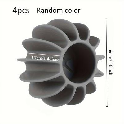 TEMU 4pcs Pet Hair Remover Laundry Balls - Reusable, No-battery Needed For Washing Machines & Dryers - Ideal For Clothes & Bedding Image
