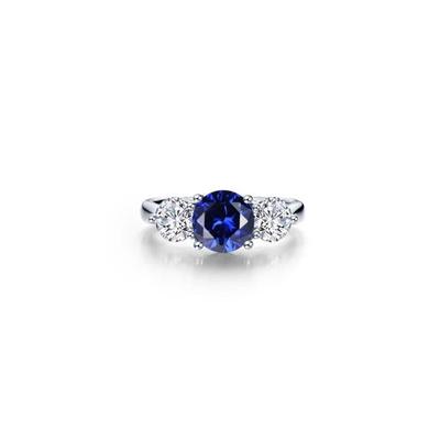 Classic Lab Created Sapphire & Simulated Diamond Ring - Blue - Lafonn Rings