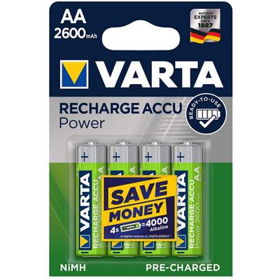 Trade Shop - 4 bip varta stilo batterie aa alkaline referreis 2600mAh NiMH HR6 1.2V accu - Image