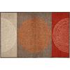 Fußmatte SALONLOEWE Gr. 6, rot (rot, braun), B:75cm H:7mm L:190cm, Polyamid, Kunstfaser, Teppiche