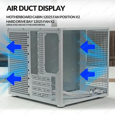 ATX-Netzteil, Sagittarius 8-Bay NAS Tower Case mit Backplane, MATX, PCIe-Erweiterung in voller Höhe, optimiert für Synology UNRAID Image