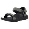 Sandale RIEKER SPORT "Orlando", Herren, Gr. 40, grün (oliv, schwarz), Textil, Lederimitat, sportlich, Schuhe, Outdoorsandale, Sommerschuh, Maschinenwäsche, mit weichem Fußbett