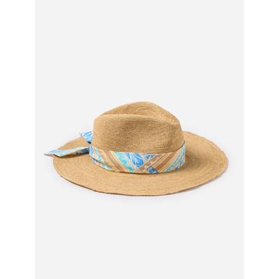 J.McLaughlin Women's Maribel Raffia Hat with Ribbon Natural