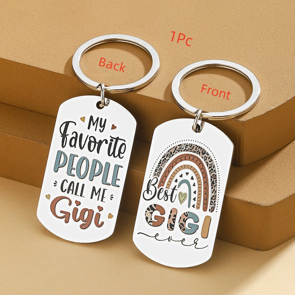 Geschenkgeschenke „Meine Lieblingsmenschen nennen mich“-Geschenk „Beste Oma aller Zeiten“, Schlüsselanhänger, Geschenke, Kinderschmuck, Muttertag Image