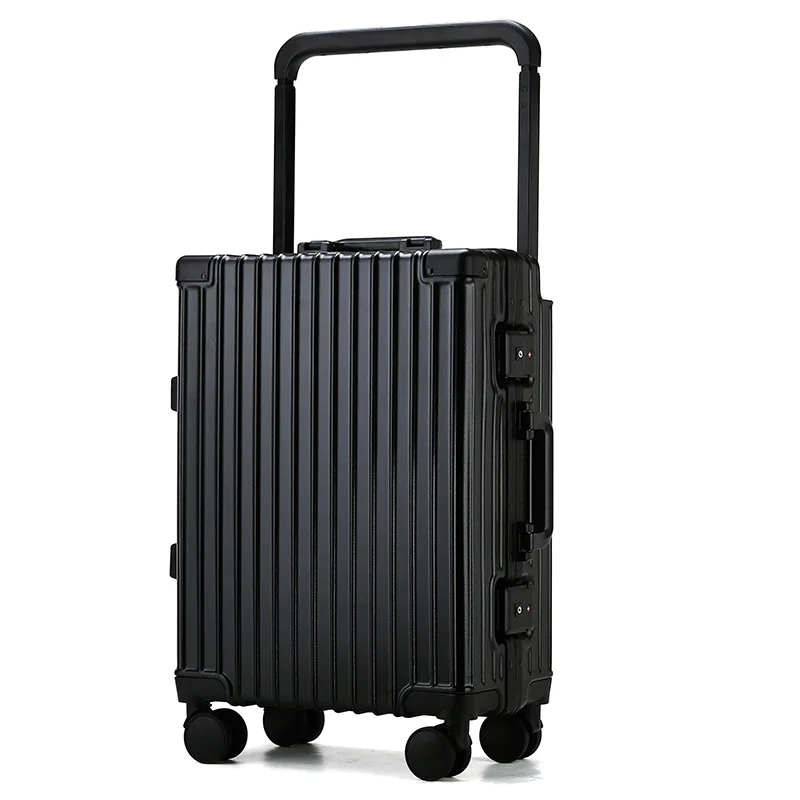 20 "24" 26 Zoll Breiten Griff Reise Koffer Aluminium Rahmen Gepäck Boarding Box Trolley Business Große Kapazität koffer Image