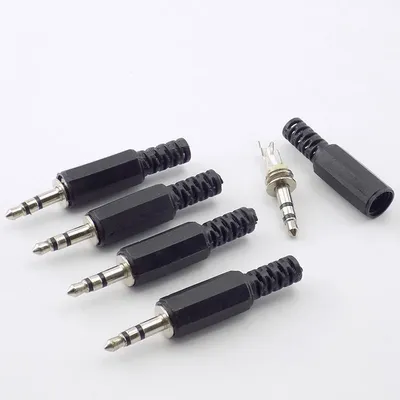 5/10 stücke 3,5mm 2/3/4 Pole mono Audio Anschlüsse Jack Stecker Kopfhörer Stecker Adapter jack Image
