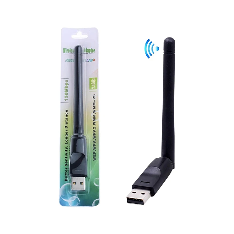 USB Wifi Adapter 150Mbps 2,4 Ghz 2dbi Antenne Ethernet Wi-fi dongle Lan Drahtlose Netzwerk Karte Notebook wifi IPTV Empfänger RTL8188 Image