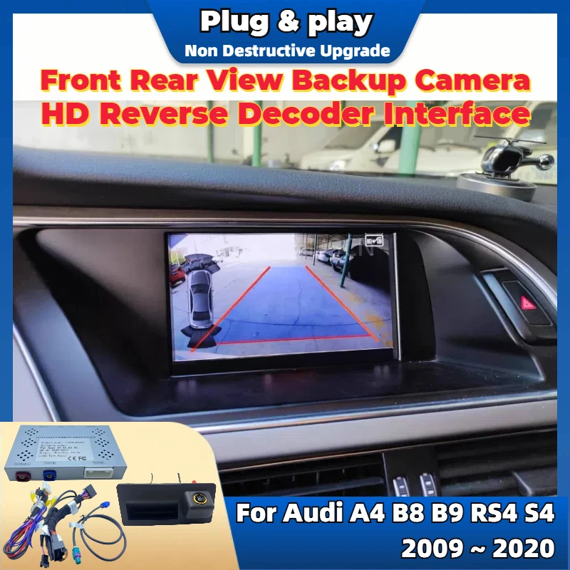 Reverse Kamera Kit Spezielle Für Audi A4 B8 B9 RS4 S4 2009 ~ 2020 Original Bildschirm Plug & Play vorne Rückansicht Backup Kamera Image