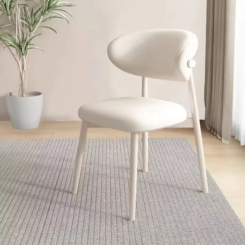 Luxuriöser Esszimmerstuhl für Zuhause, moderner, minimalistischer Esszimmerstuhl, Rückenlehne, minimalistischer Wohnzimmerstuhl, modisch, schön, gehobener Stil