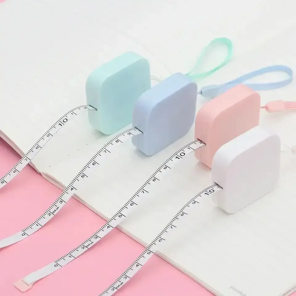 1,5 m einziehbares kleines Maßband, tragbares Schmuckmess-Rollenlineal für Schmuck und Gewichtsverlust, medizinische Körpermessung Image