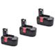 Vhbw - 3x batteria compatibile con Bosch 52318B, 53518B, 53518, gds 18 v, gdr 18 v, 3918, 52318,