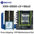 Kit scheda madre SOYO X99 con CPU Intel E5 2650 V3 e DDR4 a doppio canale 8Gx2 2133 MHz ECC RAM per componenti di computer da gioco