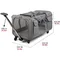 Trolley portatile Extra Large per animali domestici borsa per animali pieghevole grande borsa da