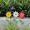 Piquets décoratifs de jardin pour la décoration extérieure, fleurs en métal, décorations de jardin