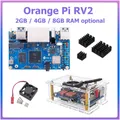 Orange Pi RV2 2GB 4GB 8GB RAM Kit 8-Core RISC-V 2TOPS AI CPU WiFi BT5.0 BLE M2 PCIE SSD Mini PC Supporto Ubuntu OS