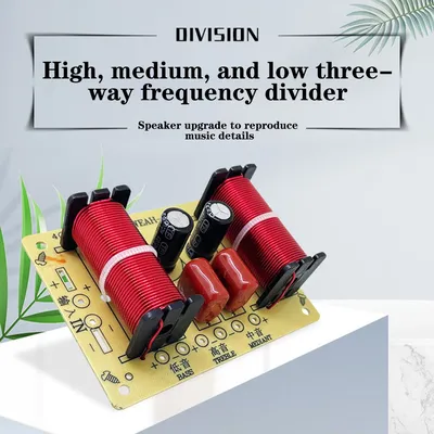 3 Way HiFi Speaker Frequency Divider 150W Audio Crossover Filter Treble Alto Bass Frequency Divider