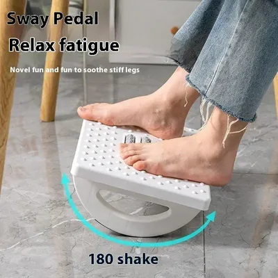 Portability Foot Rest Under Desk Footrest Ergonomic Foot Stool With Massage Rollers Foot Rest For