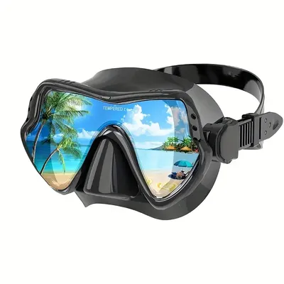 Snorkel Diving Mask, Professional Snorkeling Mask Gear, Ultra Clear Lens with Wide View Tempered