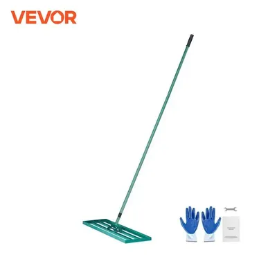 VEVOR Lawn Leveling Rake 10x36/10x30/10x48inches Heavy-duty Lawn Leveler With Steel Extended Handle