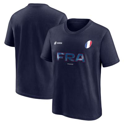 Fan-T-Shirt mit Grafik zur Rugby-Weltmeisterschaft 2025 für Damen – Frankreich – Junior Image