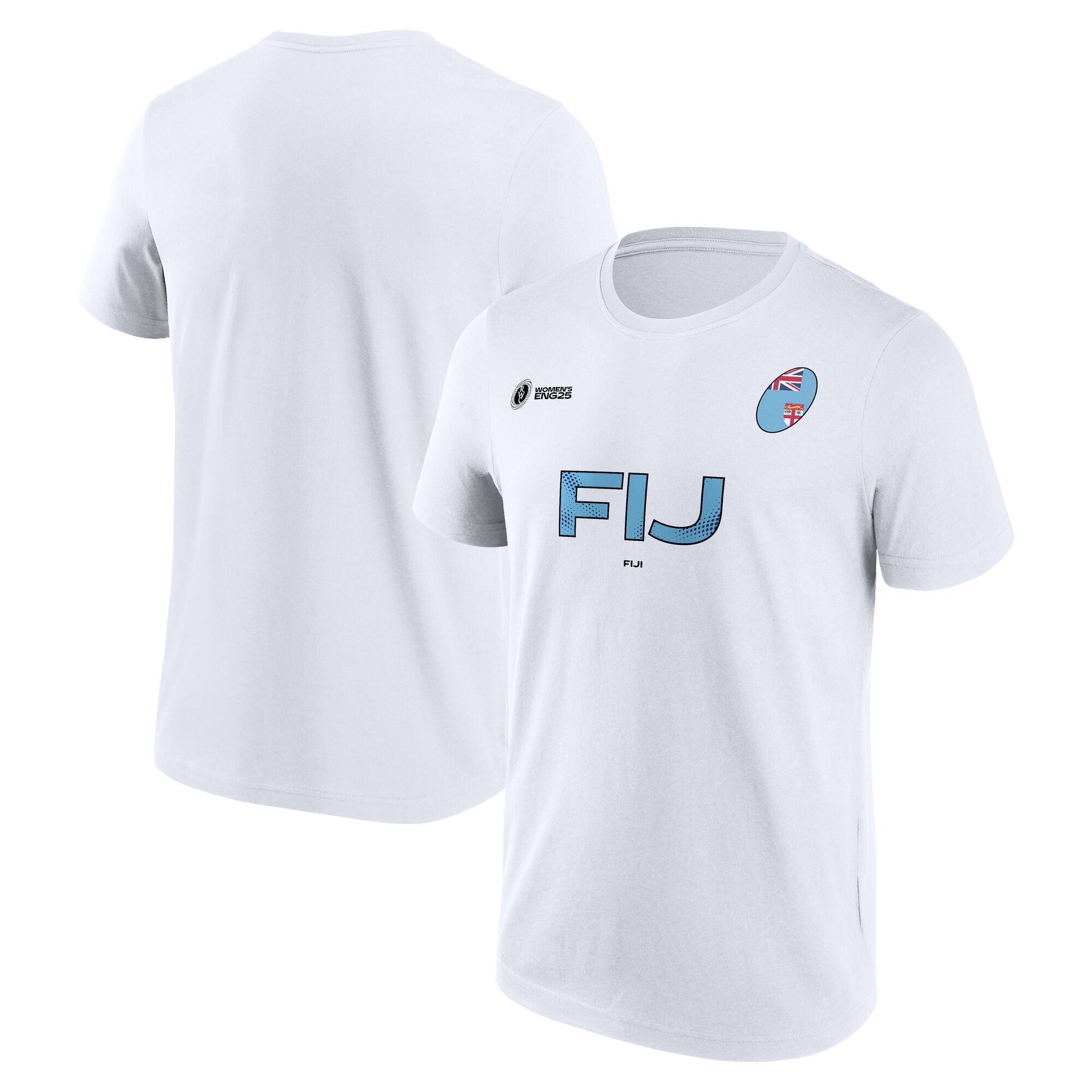 Damen-T-Shirt mit Grafik zur Rugby-Weltmeisterschaft 2025 – Fidschi Image