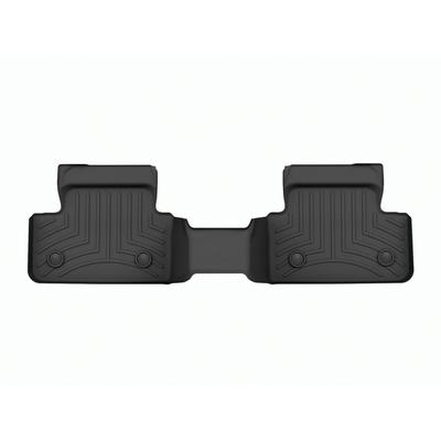 Weathertech Floor Mats Made of Rubberized Thermoplastic Elastomer Black Molded Liner FloorLiner Series, Rear, 4418452