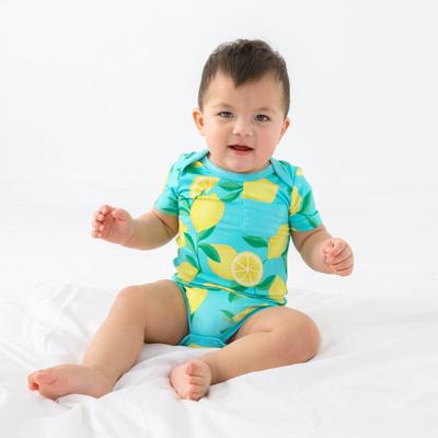 Blue Sunny Citrus Pocket Bodysuit - 12-18 months