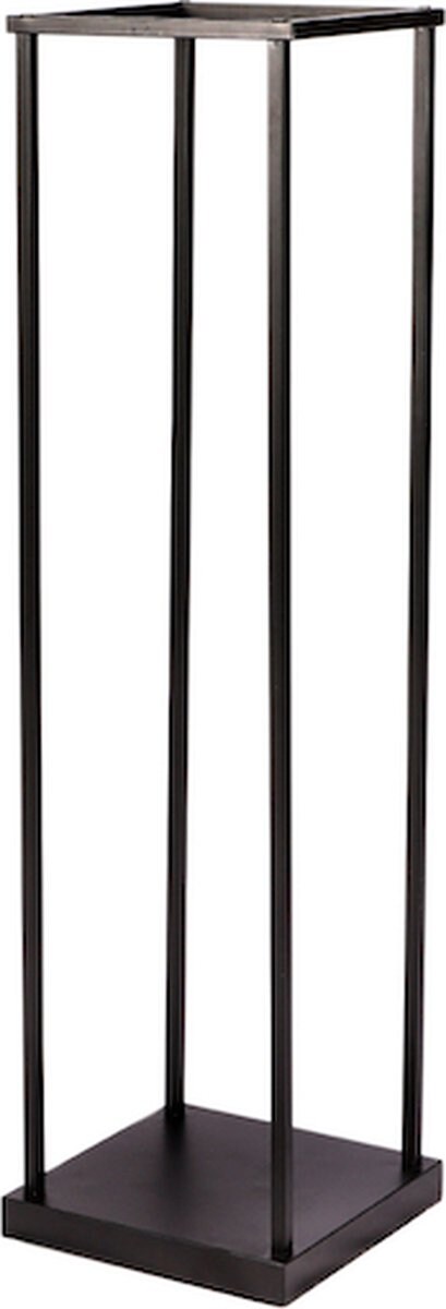 Holzlager aus Metall - 31,5 x 31,5 x 115 cm - Brennholzlager - Schwarz Image