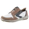Sneaker JOSEF SEIBEL "Enrico 20", Herren, Gr. 47, bunt (sand, multi), Leder, Veloursleder, kontrastfarbene Details, casual, Schuhe, Freizeitschuh, Komfortschuh, Schnürschuh in Weite G (weit)