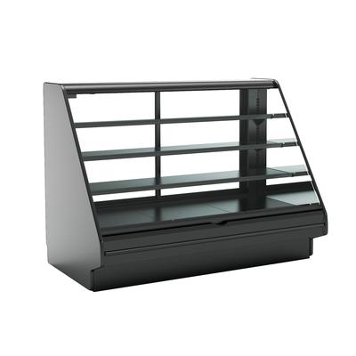 Structural Concepts GHS656RLB (FLAT) 75 3/8" Fusion Horizontal Open Air Cooler w/ 5 Levels, 110-120v, Black