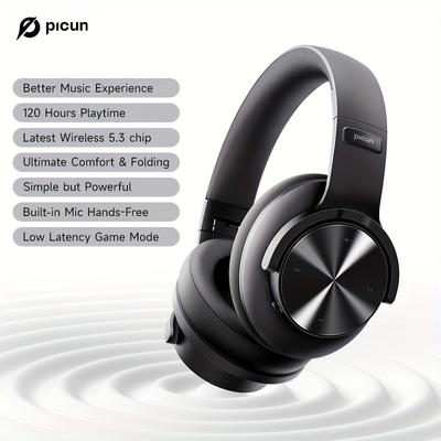 TEMU Picun B8 Wireless Headphones, 120 Hours Headphones Wireless, Calling, 3eq &, Foldable Headphone, Suitable For Travel, Home, Office, Mobile And Pc, In . Image